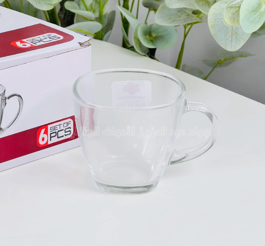 طقم ماج شاي كرستال