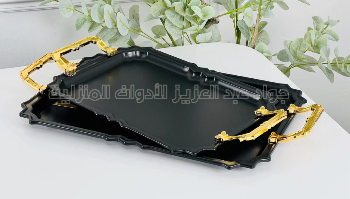 طقم صواني تقديم ( ضيافة ) معدن
