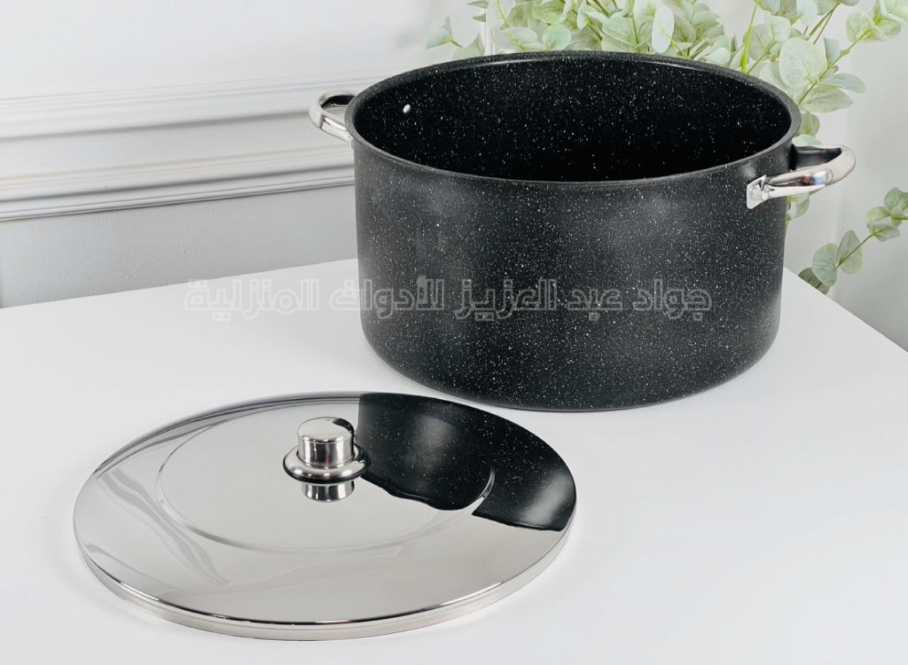 طنجرة جرانيت ماركة Hascevher ( الحج جوهر ) التركية غطا ستانلس ستيل